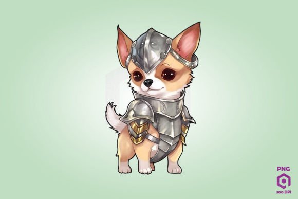 Chihuahua Dog Wearing Armor