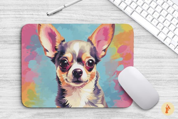 Cute Chihuahua Mouse Pad Design