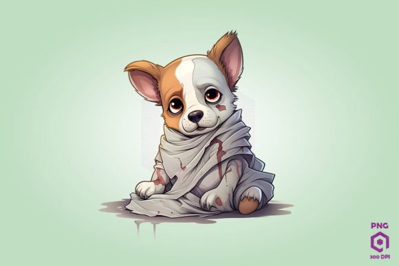 Halloween Corgi Mummy Dog