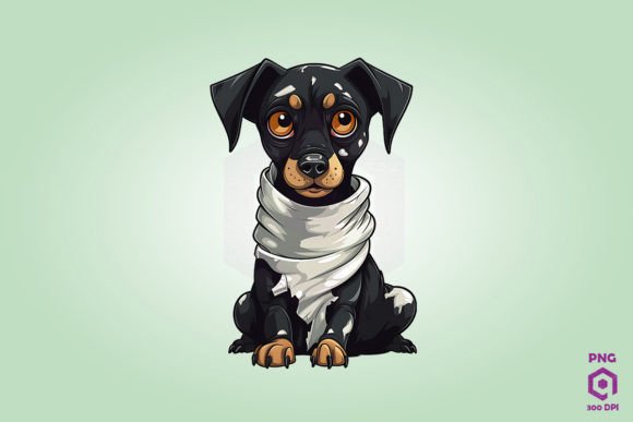 Halloween Doberman Pinscher Mummy Dog
