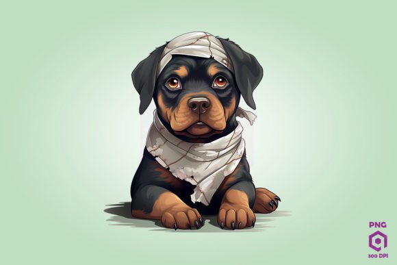 Halloween Rottweiler Mummy Dog
